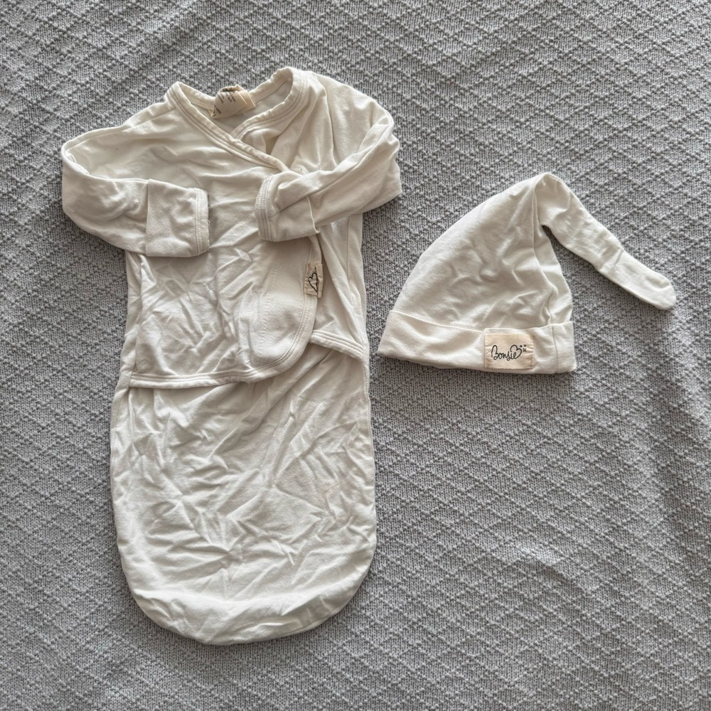 Bonsie Oatmeal Baby Bag set - Size Newborn (NB)
